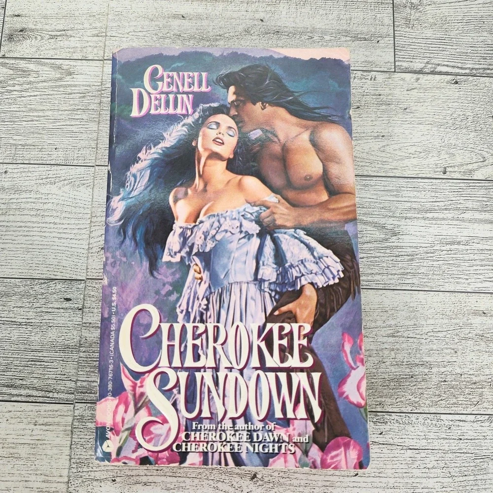 Cherokee Sundown Genell Dellin 1992 Avon First Print Cherokee Historical Romance